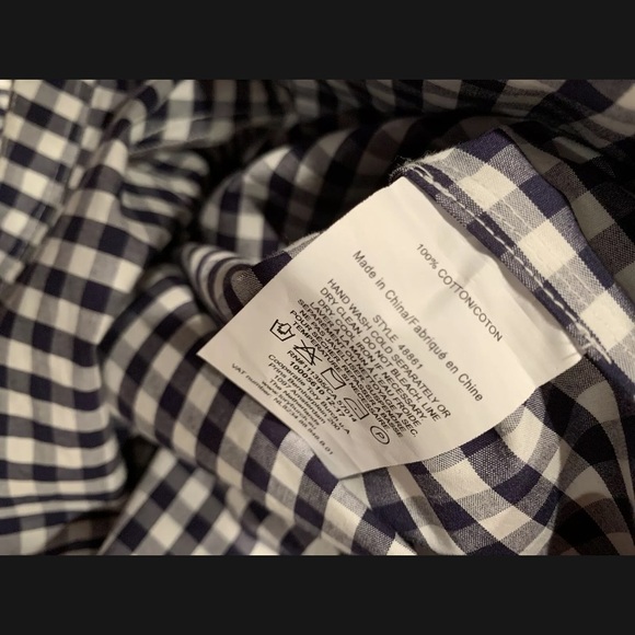 NWT TORY BURCH Tory navy and white gingham romper size 2 - Picture 8 of 14